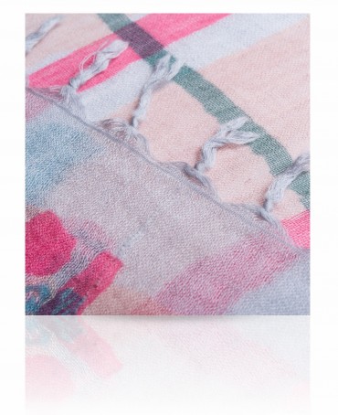 Палантин Женский W-ROSE.CHECKS/PINK